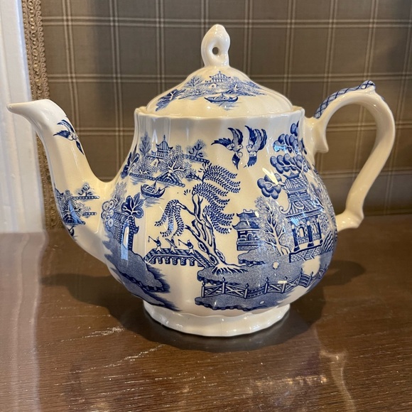 Sadler England Kitchen Vintage Sadler England Teapot Blue And White